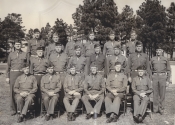 General Burress, Colonel Miller, Colonel Buechler and Members of the Division General and Special Staffs before activation (C)