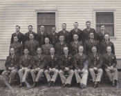 General Burress, General Miller, and General Buechler with the General and Special Staffs at Officers Club, Fort Jackson, April 1943